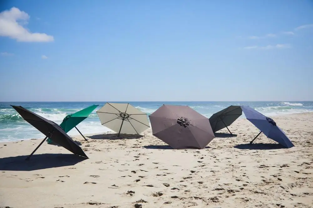 Market umbrella sun AGGER 300cm dark gray