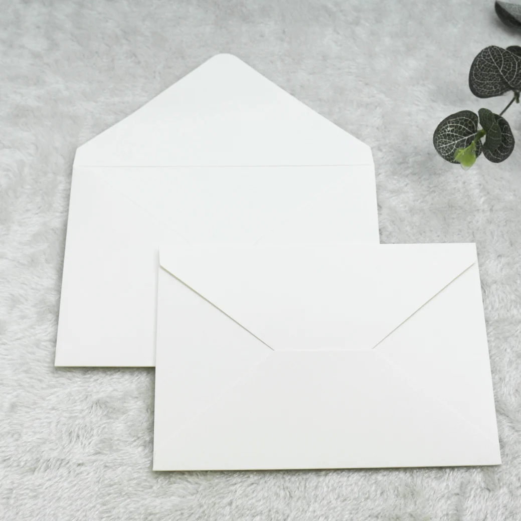 Wholesale Cheap Price 10 Colors Paper Envelopes Simple Gold Foiling Edge Premium Stock Paper Envelope