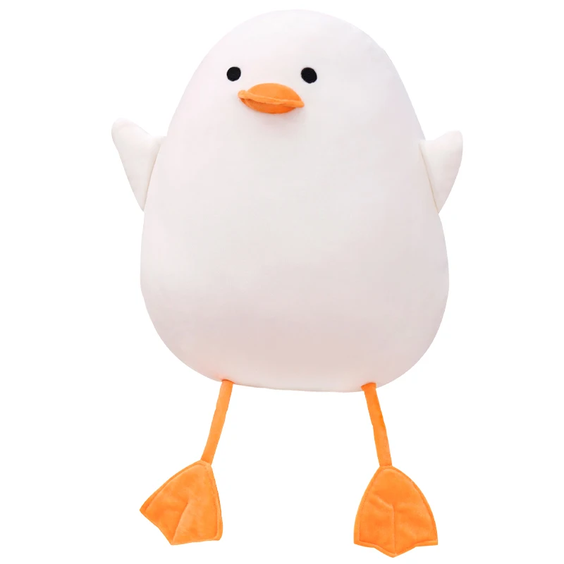 Giant 35-70cm Fluffy Duck Plush Toys Sleep Pillow Cute Animal Stuffed Swan Goose Dolls Floor Mat