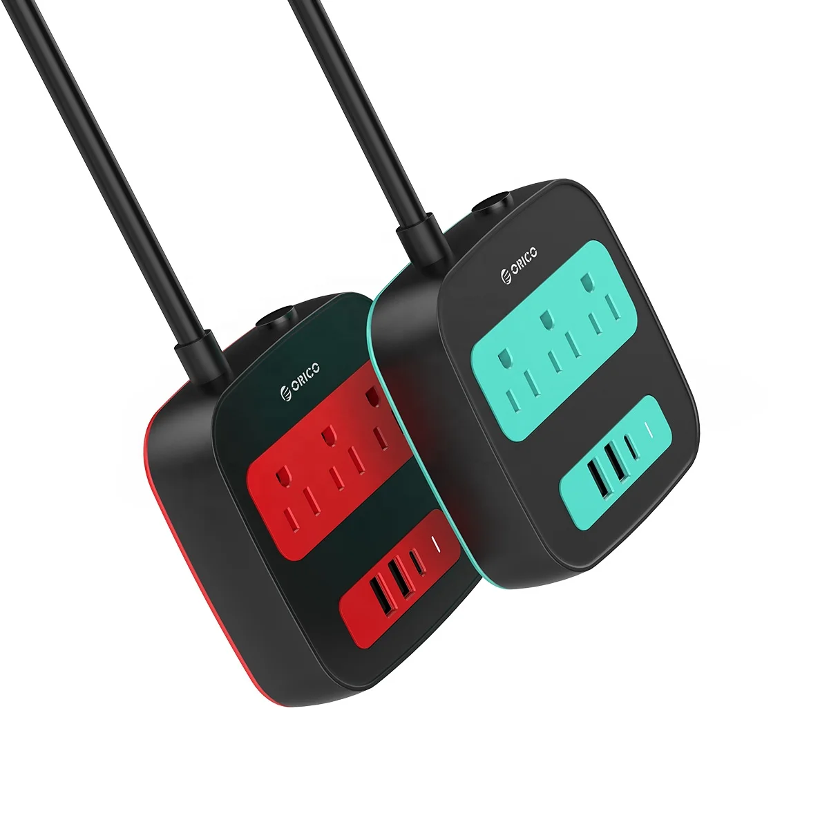 
Amazon Trending Product 13A Quickly Charger U.S Desktop Electrical Socket 3 Outlet Type C Smart Power Surge Strip 