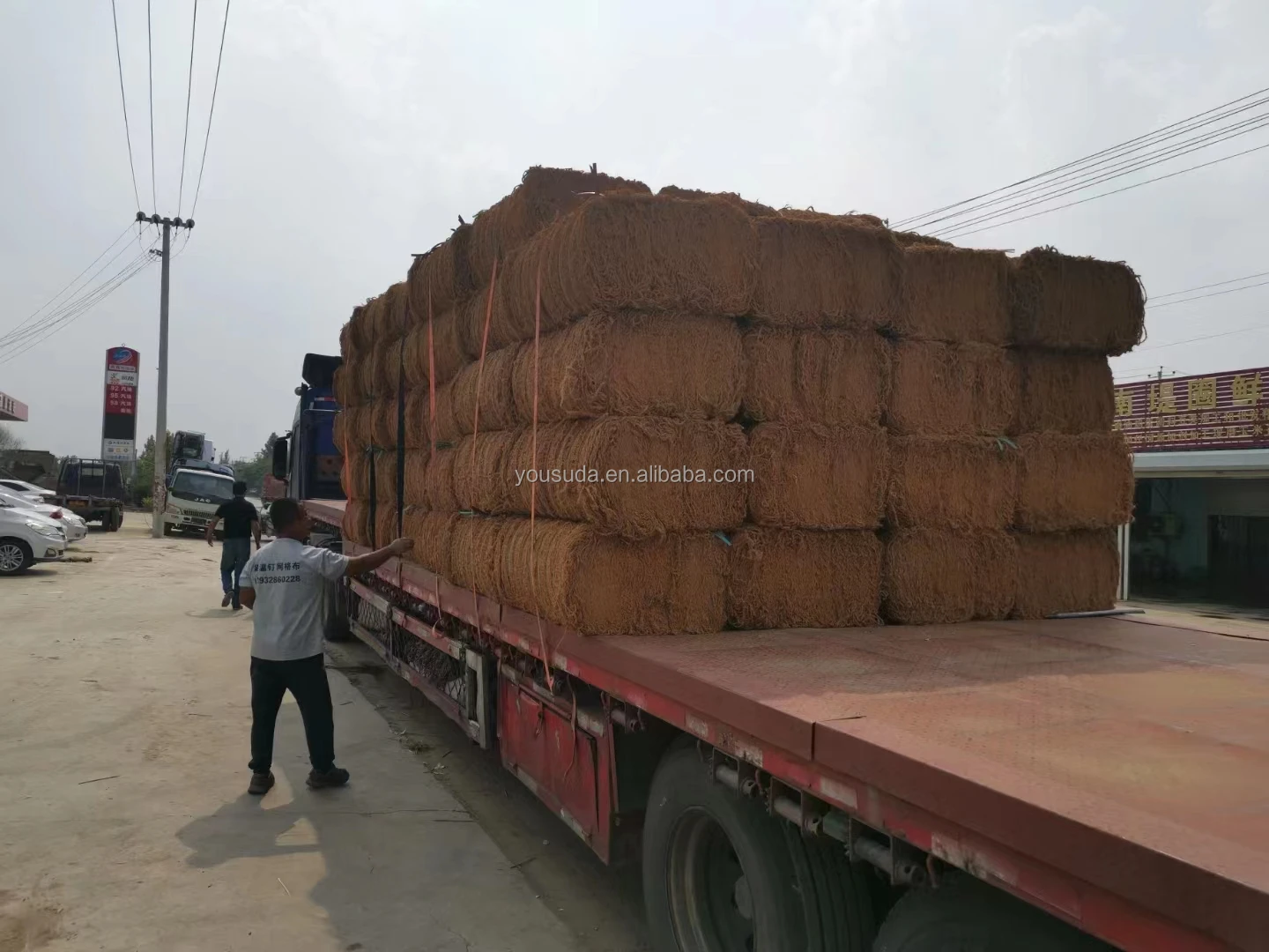 Экологичная геотекстильная сетка из кокосового волокна, сетка для защиты склона почвы, текстильная Кокосовая сетка, натуральное ручное плетение, волокно coc