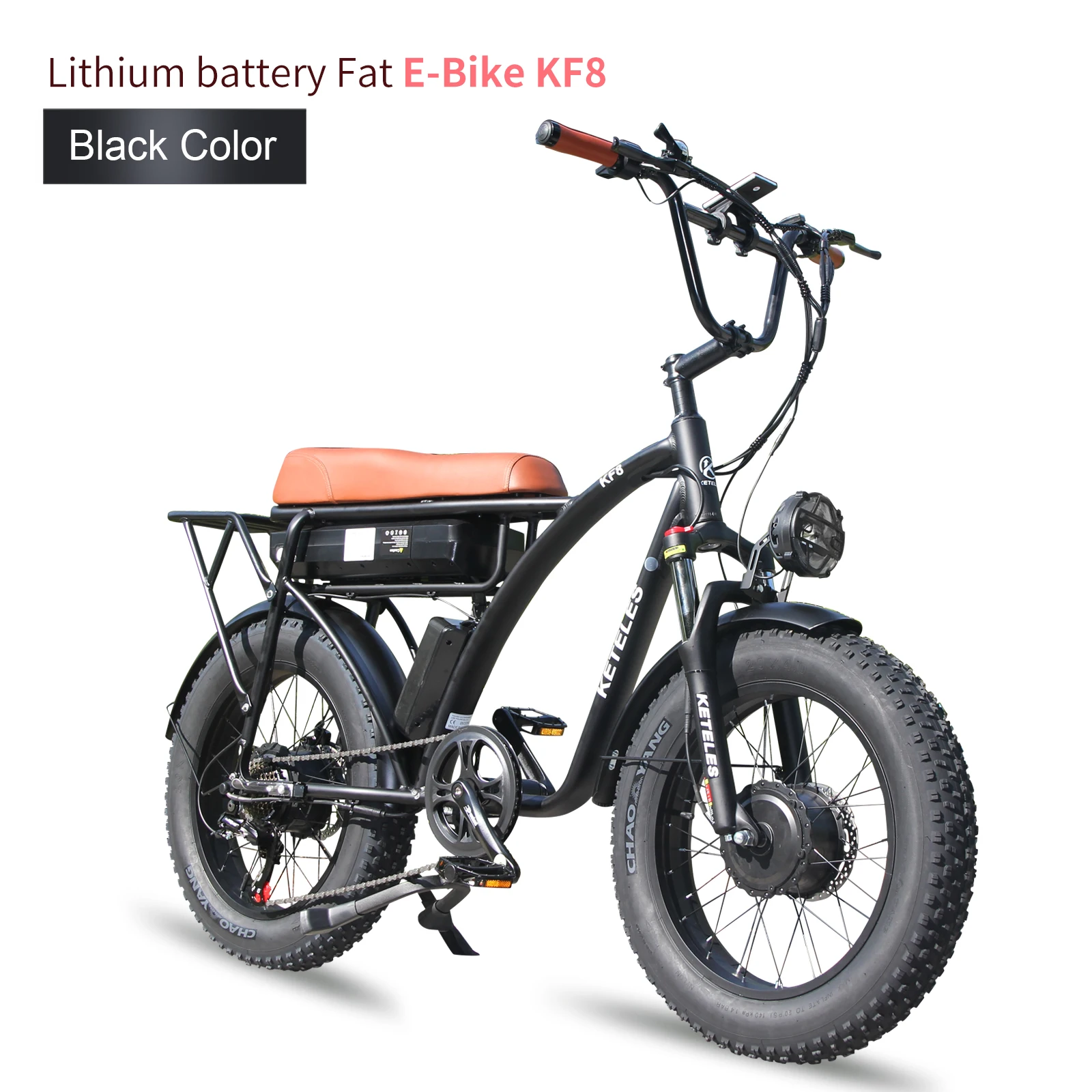 European warehouse delivery Ebike Electric Retro Cargo Bike 20 inch Fat tire tyre 48V 1000W 7 Speed E Bike Bicycle For 2 Adult