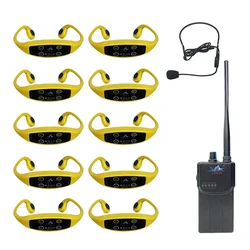 Real Time Swimming Teaching Underwater Audio Coaching System Bone Conduction Headset Earphone Wireless FM Radio Receiver
