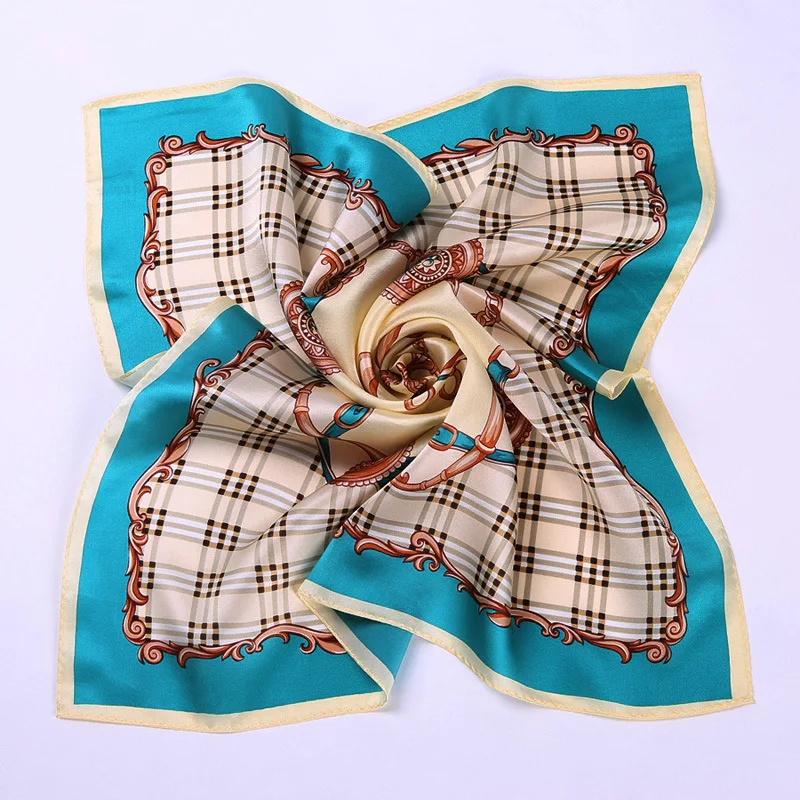 Oem Fashion Shawl Screen Printed Custom Neck Scarf Woman Chines 100% Silk Scarf