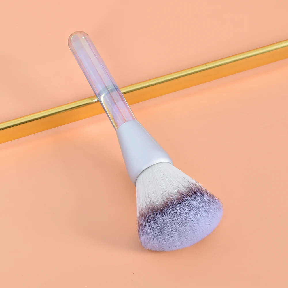 DailyQueen Custom Logo Single Super Big Powder Crystal Makeup Brush Private Label Vegan Bristle Cream Powder Contouring brush