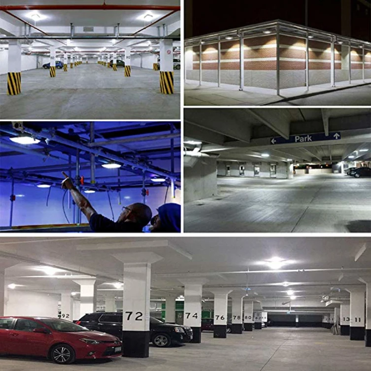 LED Canopy Lights Gas Station Ceiling Light Fixture IP65 Outdoor Ceiling Canopy Lamp Warehouse Store Security Highbay