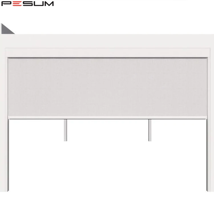 White Smart Zip Screen Blind Roller Shades,roller Fabric Garden Zipper Track ,sun Shading Modern Electric French Window Outdoor