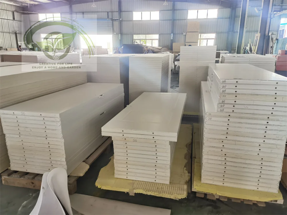 Waterproof Cheap honeycomb paper door WPC skin door like wood door for interior use