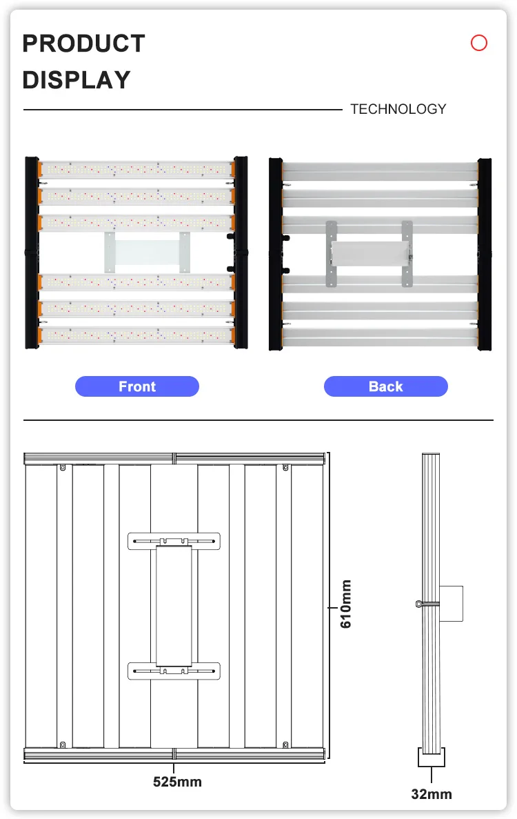 Maaadro Meijiu Hot Sale Mini 320W Samsung Lm281b Plus mix 660nm Led Grow Light Strip for Indoor Growing, Lamp 320w