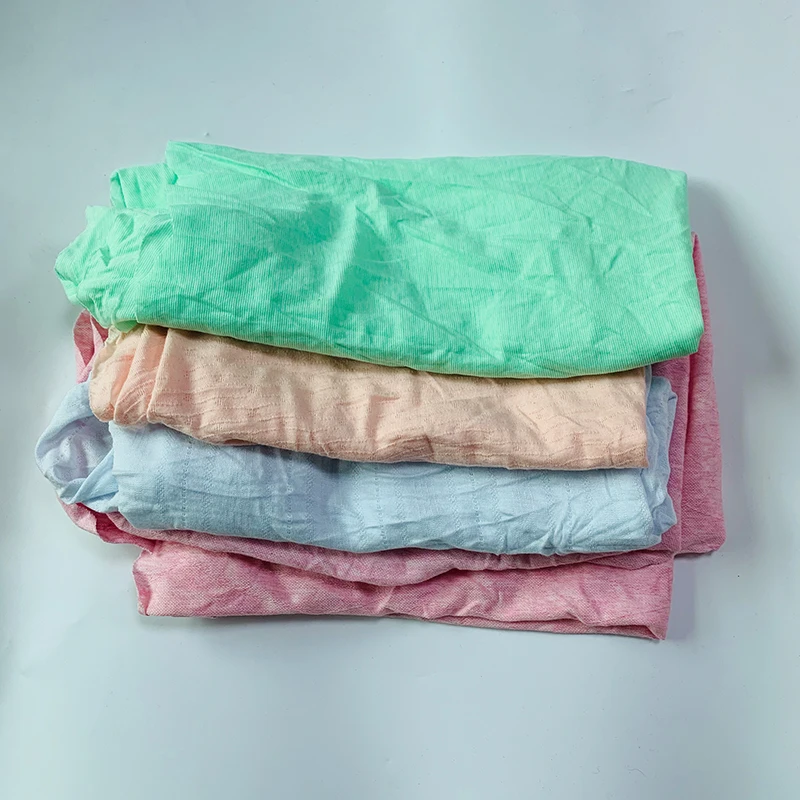 wiping rags japan Light new color cotton cloth waste wiper rags for machine cleaning cloth rags