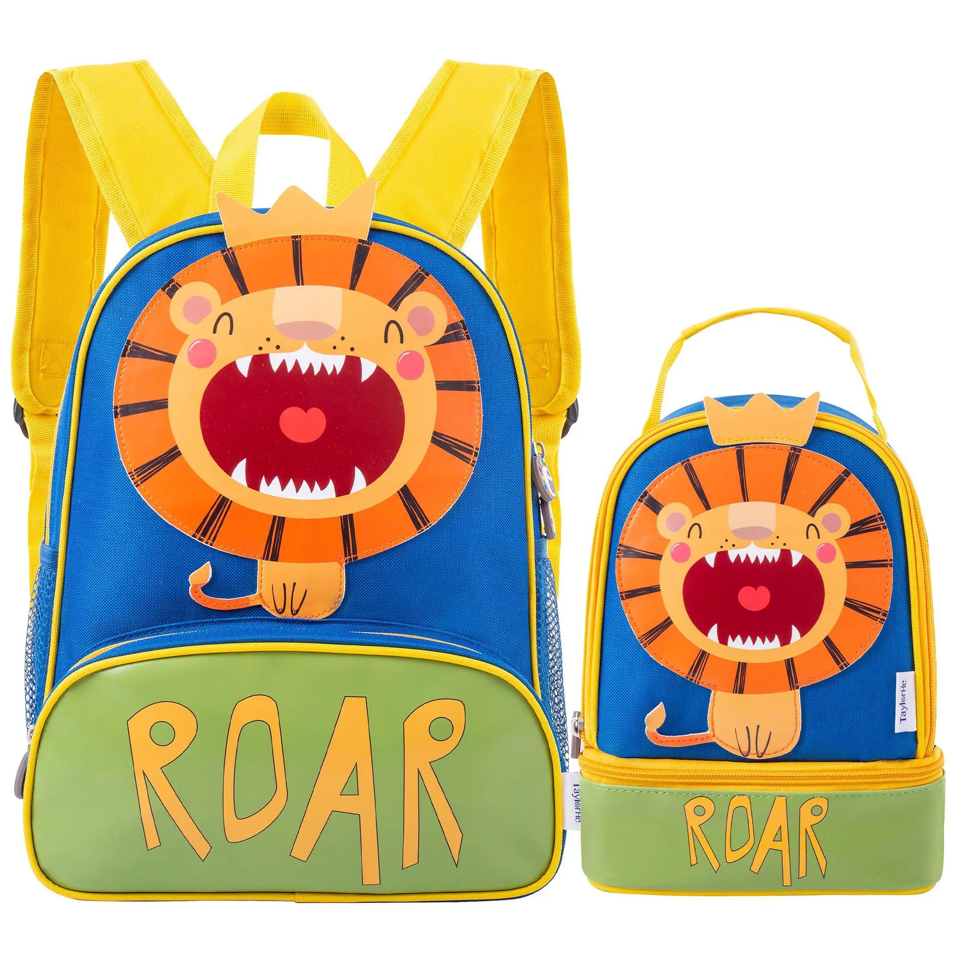 Customized Cartoon High Quality Children School Bags Backpack And Cooler Lunch Bag Set For Kids