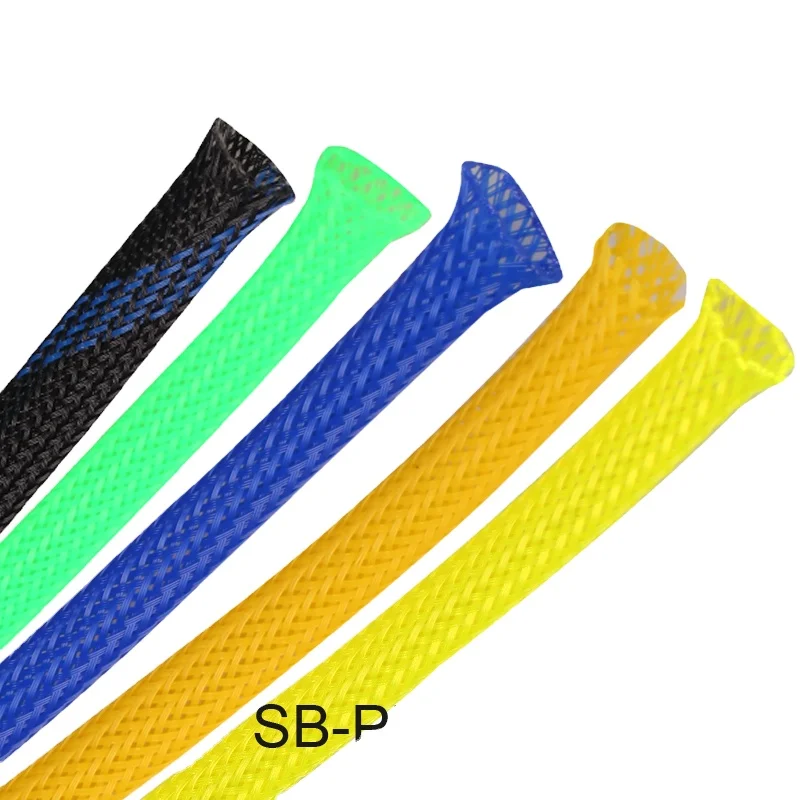 Sunbow Fire Resistant UL vw-1 PET Braided Speaker Fabric Cable Protection Sleeve