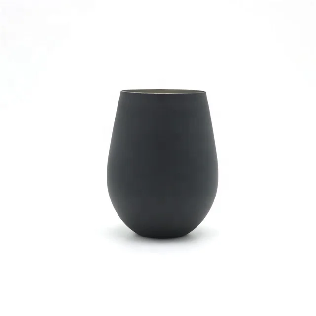 18oz Matte Black Color Moscow Mule Egg Shaped Drinks Coffee Beer Cocktail Vodka Mint Julep Ginger Tea Mug Cup