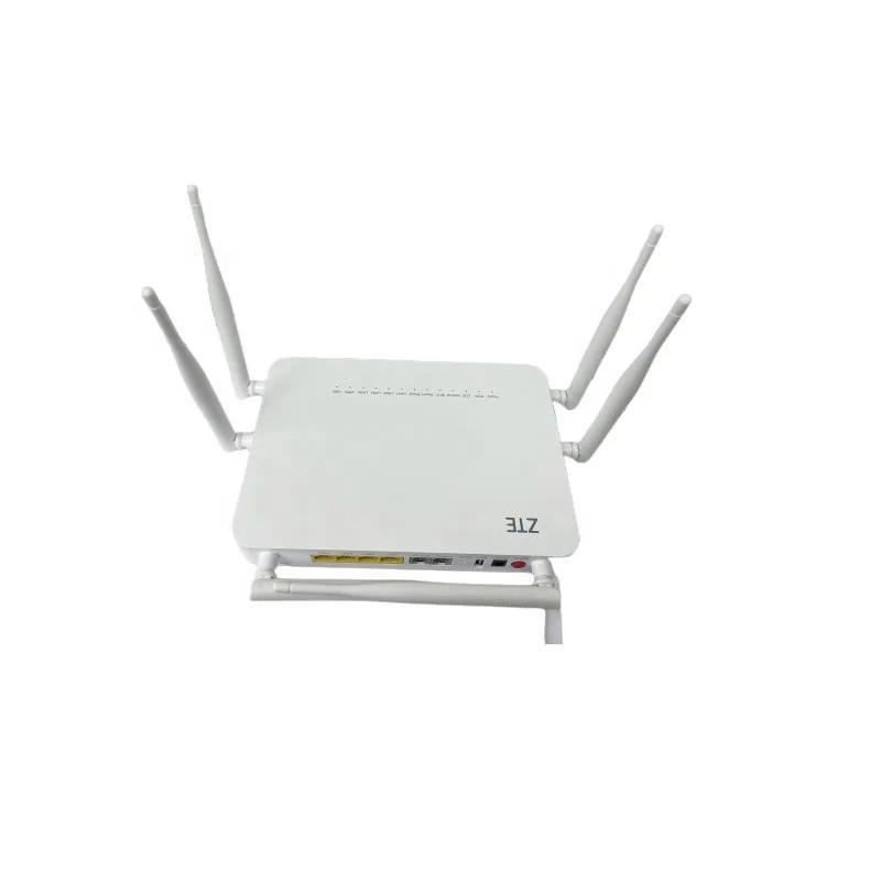 New English Firmware 6 Antenna Zte F680 4ge+2pots+high Dual Band Wifi Gpon Ont Onu F680