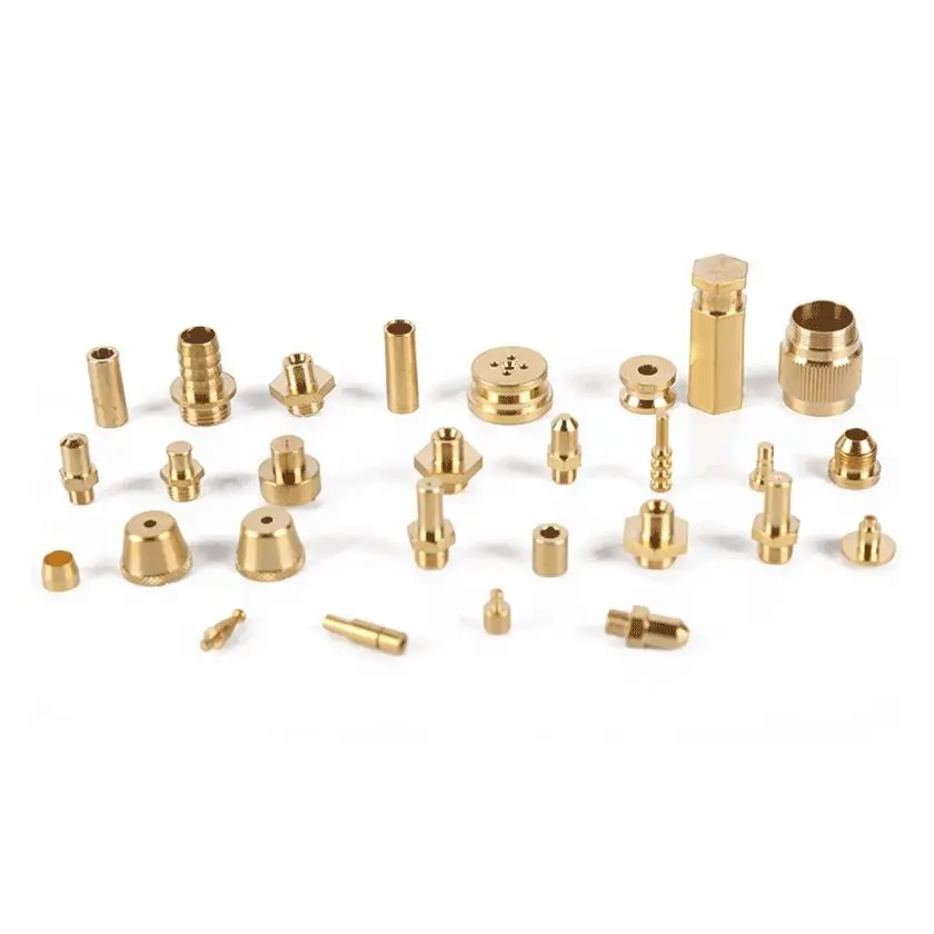Custom High Precision 5 Axis CNC Brass Machining Parts for Motorcycle Axle Nut