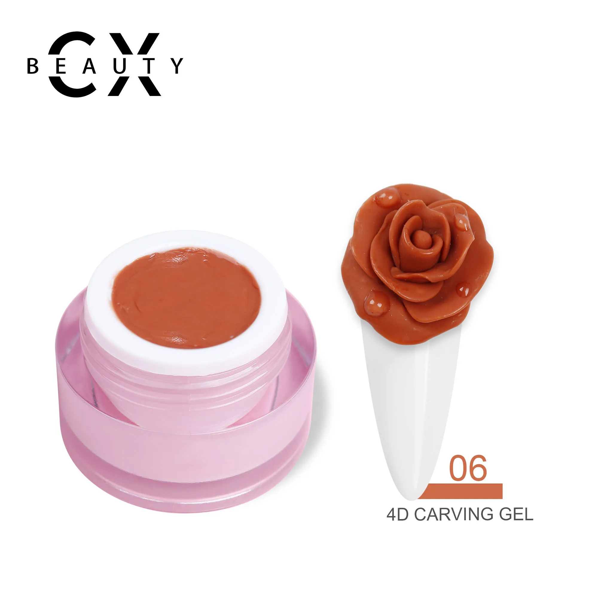  Резной Гель-лак CX beauty 4D для ногтей с цветами резной цветов