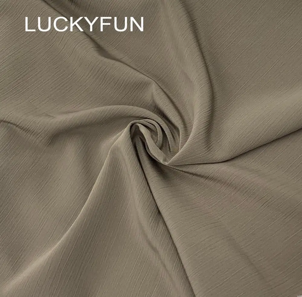 Best sell Soft  hand feeling poly crape fabric for woman cloth