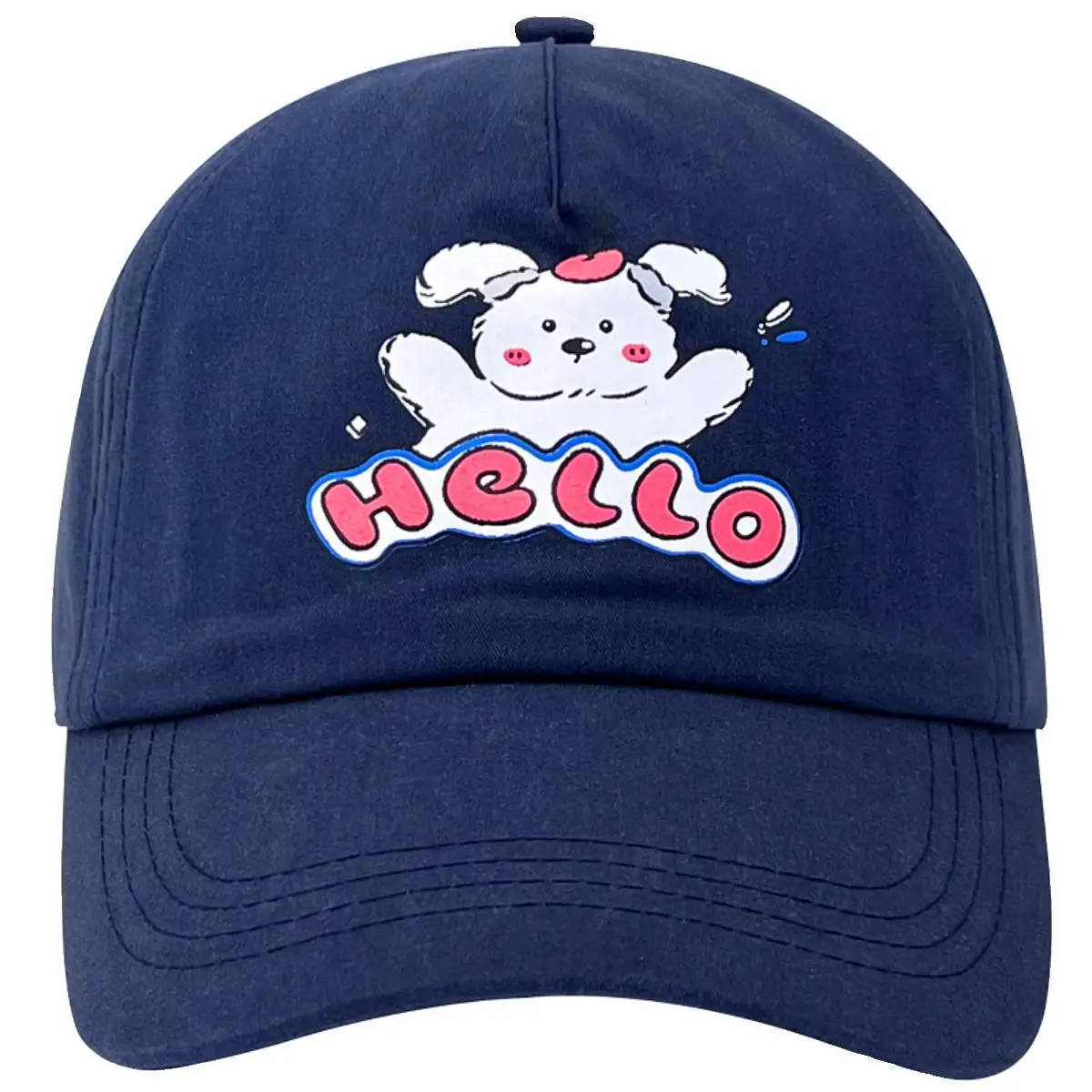 New Fashion Spring Autumn Baby Casual Peaked Cap Travel Sunshade Baseball Cap With Cartoon Dog