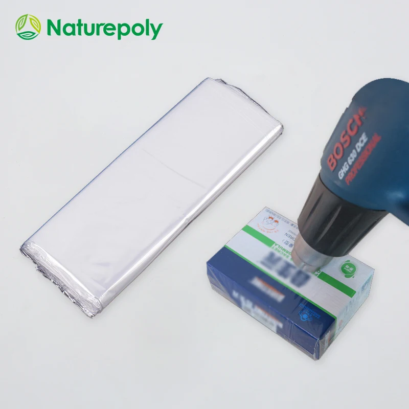 OEM Manufacturers Customize 100% Biodegradable and Compostable Plastic Wrap Packaging PLA Coating Shrink Film Heat Shrink Bag