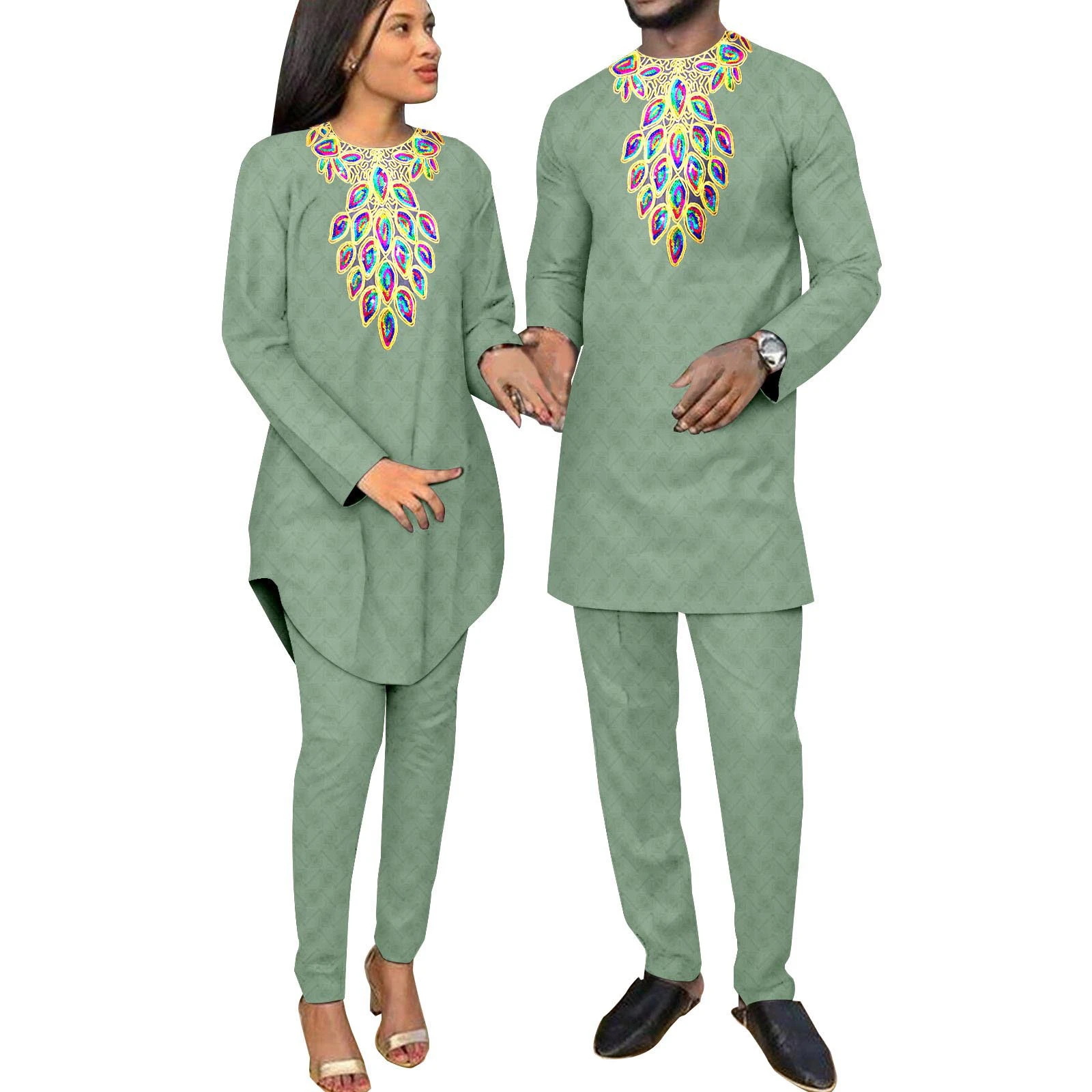 3029 фабричное изготовление на заказ 28 цветов 100% в африканском стиле хлопок большие размеры восковая печать традиционные вечерние платья для пар