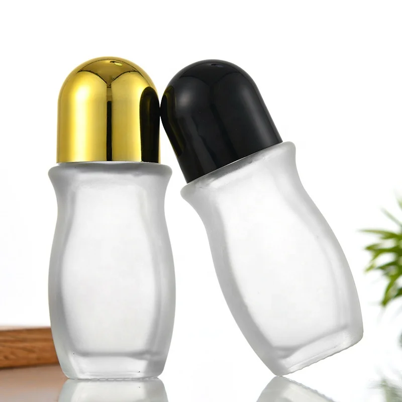 China fabrication professional 30ml 50ml small round essential oil glass bottle with roller ball