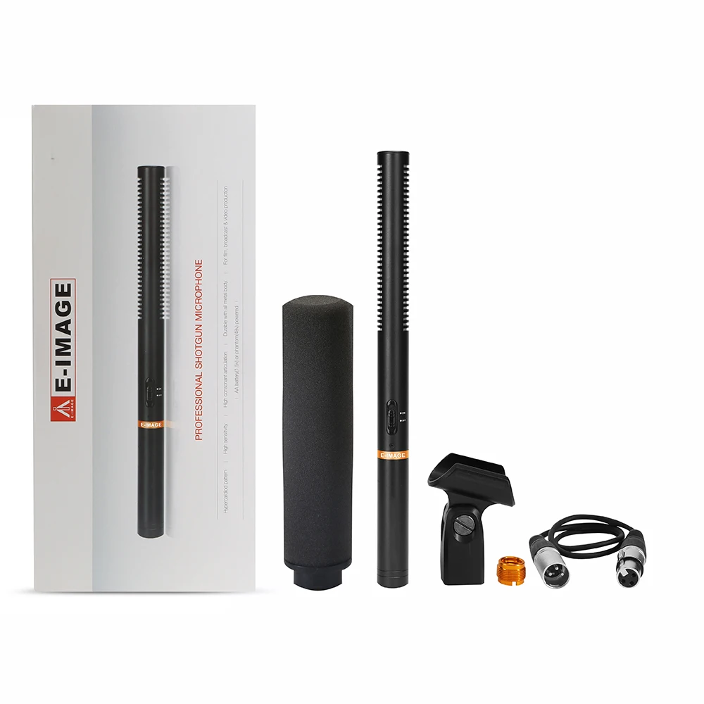 E-IMAGE PM-976 Hyper-Cardioid all metal Professional Condenser Shotgun Microphone