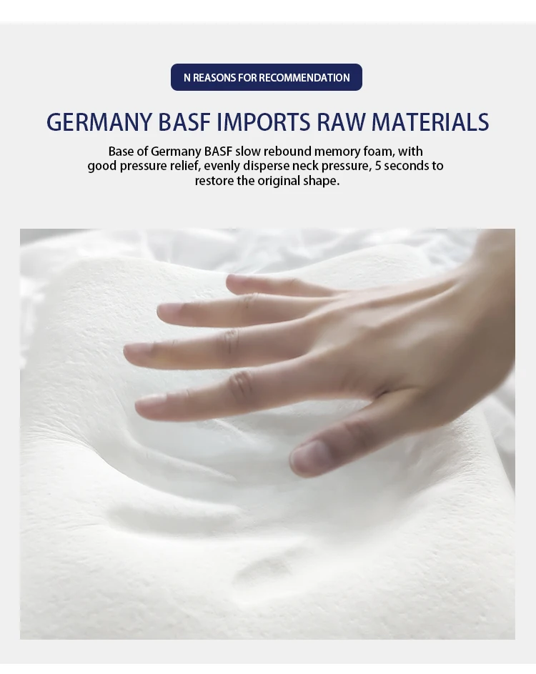 Factory Direct Sale Gel Infused Memory Foam Soft Visco Memory foam cooling gel pillow wave shape queen size more comfortable