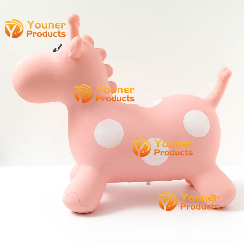 Inflatable Giraffe Hopper Bouncy Ride on Rubber Bouncing Animal Toys for Kids OEM /ODM