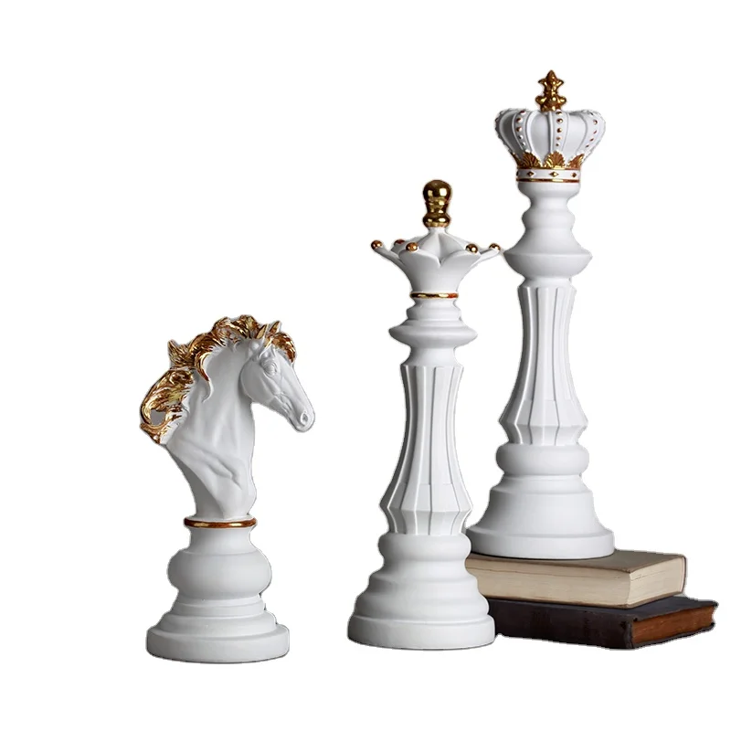 Study Room Resin Craft Ornaments With Home Decorations Chess Ornaments