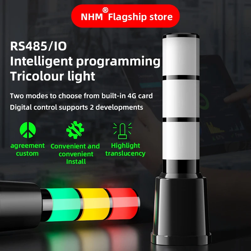 4G Real-Time Data Acquisition Indicator Intelligent  Networking  Mobile Phone Computer Monitoring Equipment Signal lamp