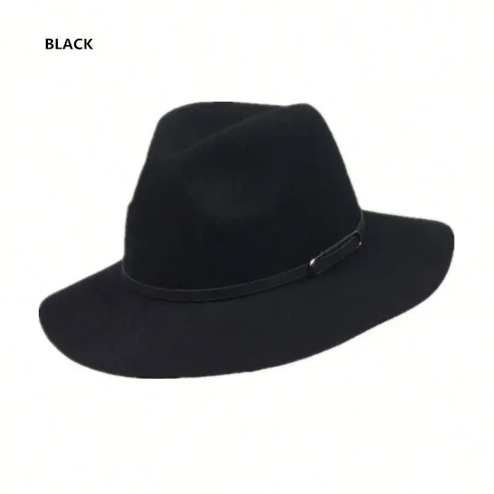 
Wholesales Cheap High Quality Wool Felt Fedora Hats for Men Women 