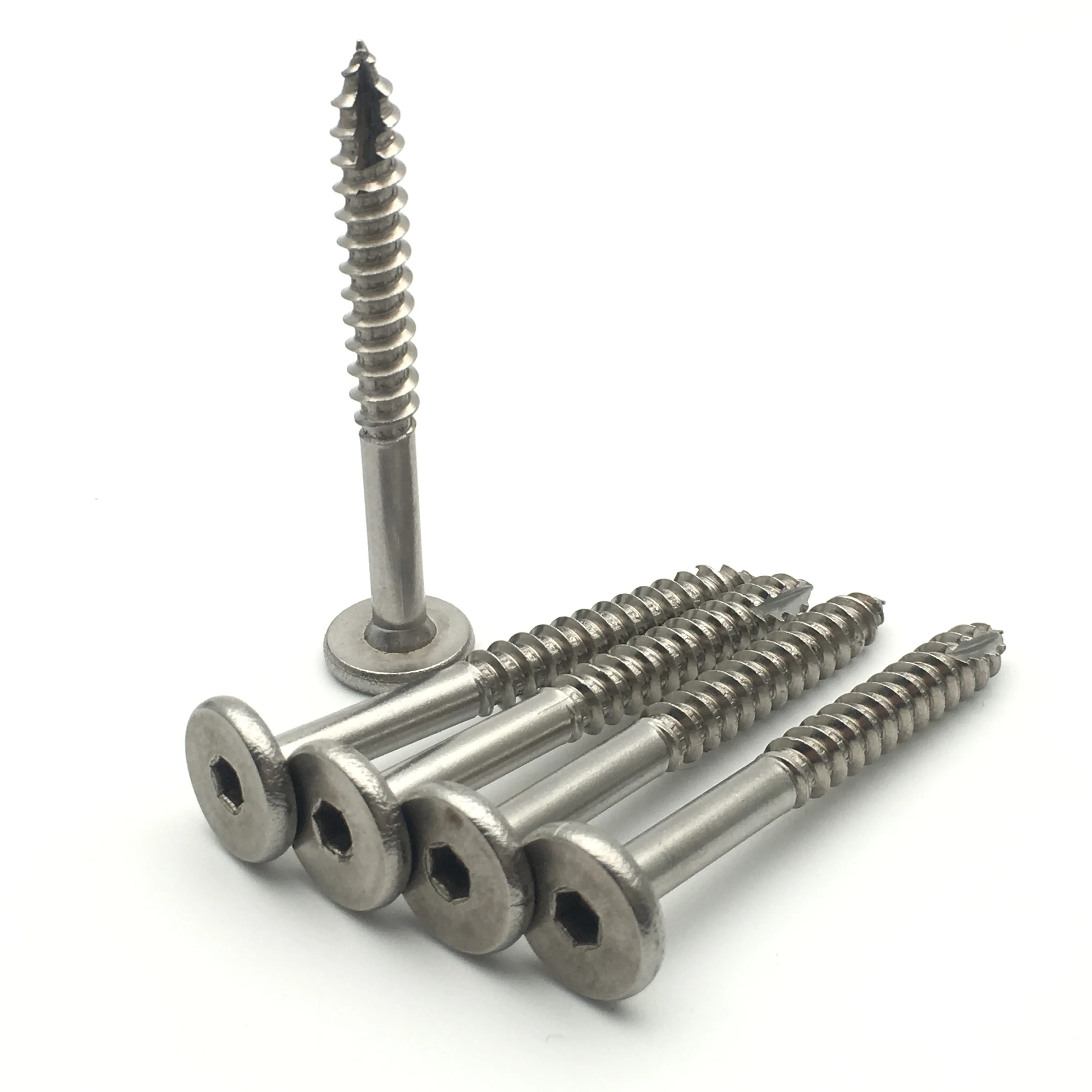 Винт для деревянной мебели T17 bugle head 14 gague 4 мм винт с шестигранной