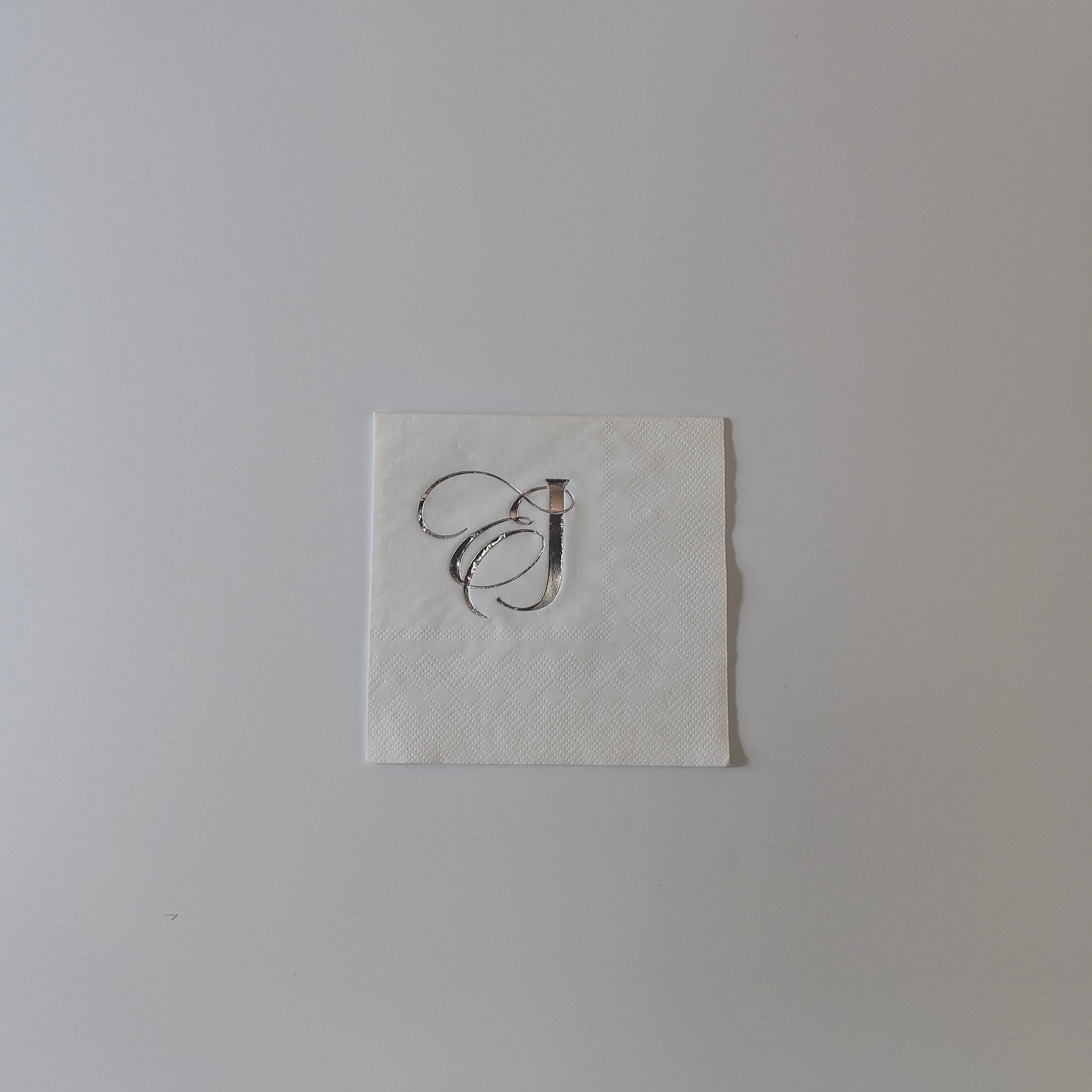 Custom printed tissue paper Napkins Dinner Luncher Table Napkins with Hot stamping silver Logo