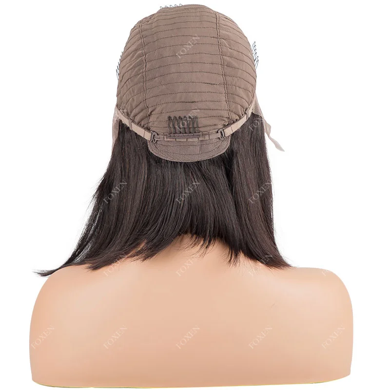 Wholesale Good Quality 10 Inches Full Lace Human Hair Silk Base Wig For Braiding In Dubai Short Brazilian Hair Full Lace Wig