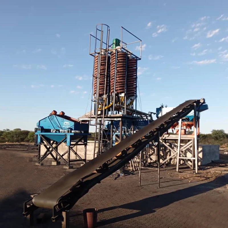 Congo Good Price Sulfuric Iron Ore Separator, Chrome Ore, Silver Ore Gravity Equipment Spiral Chute