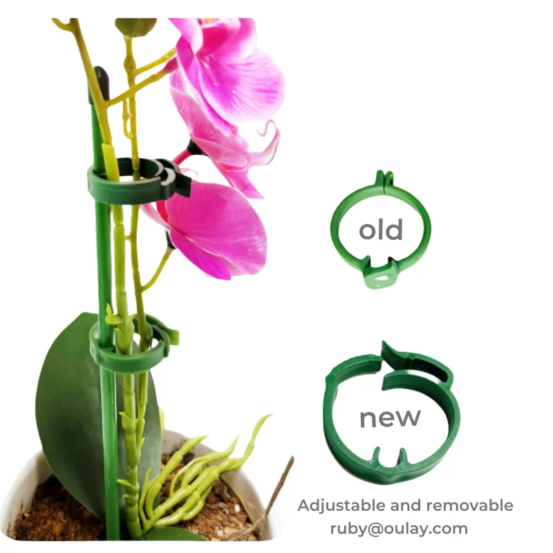 6.3mm or 7.8mm  30~90cm Garden Plant Support Pile  Resistant Bend Fiberglass Sticks   With Ring Buckles ( Price negotiated)