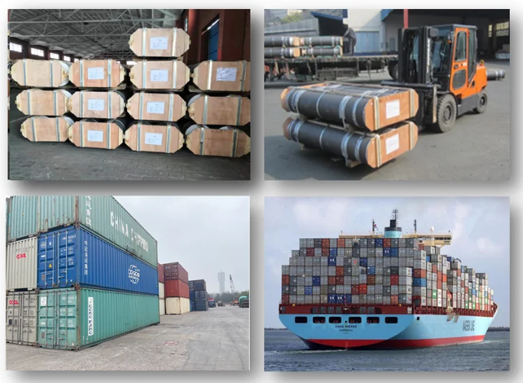 China Manufacturer High Carbon UHP/High Power/RP Graphite Electrode 100 200 300 400 500 600 700mm