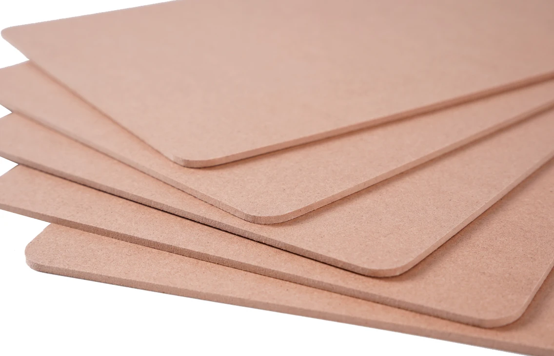 High Class 1-25mm  4x8 plain mdf board from ZeQuan wood factory China Linyi