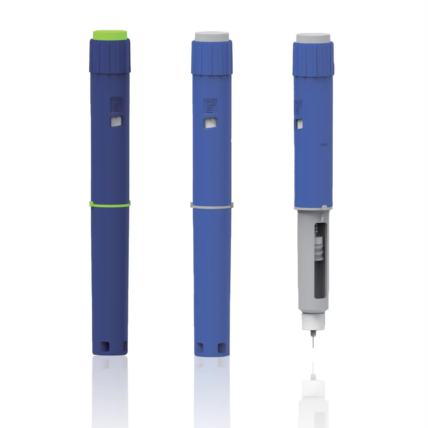 Disposable Syringe pen Insulin Injector Pen Reusable Injector Pen with plastic and metal material