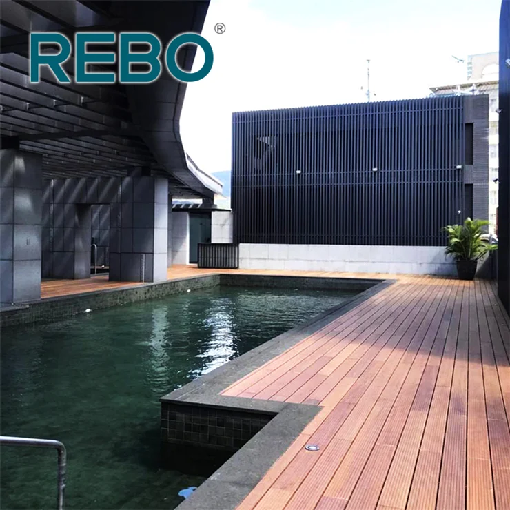 Fireproof Eco Forest Outdoor Bamboo Timber Decking Flooring Board