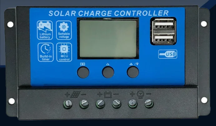 PWM Солнечный контроллер 10A20A30A60ALED солнечный уличный фонарь заряда и разряда