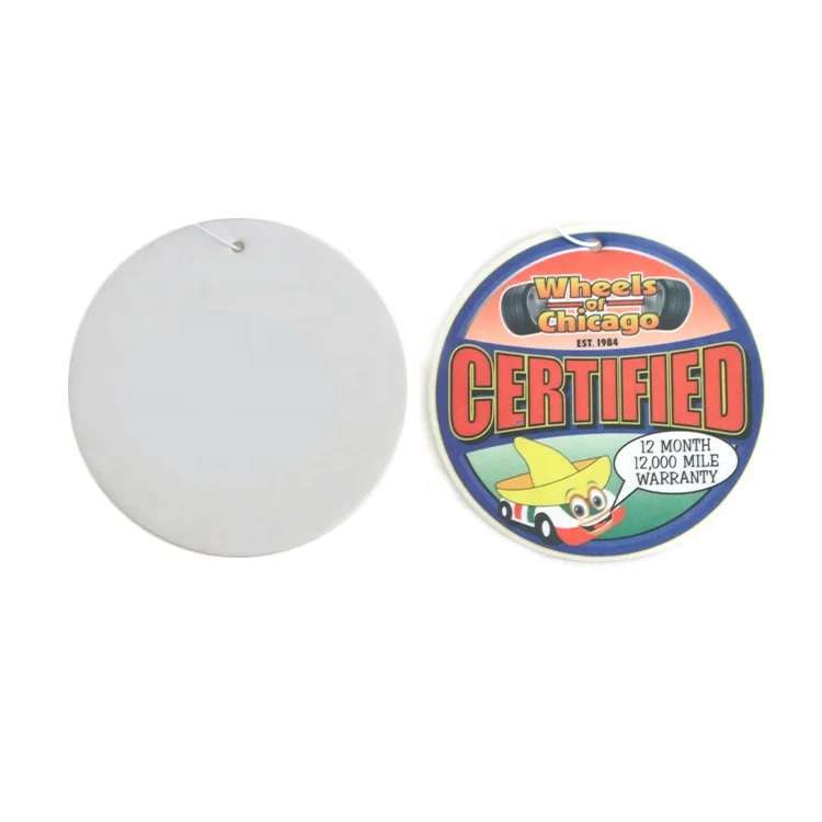 2021 Cheap fast delivery printed sublimation blanks custom air fresheners