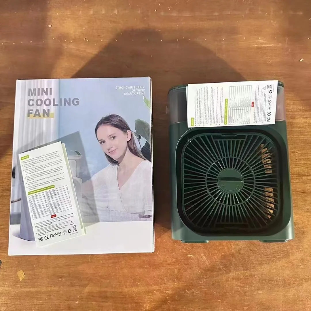Desktop Spray Mist USB Cable Portable Air Conditioners Cooling Fan  Water Mist fan with lights Air Humidifier For Home PL