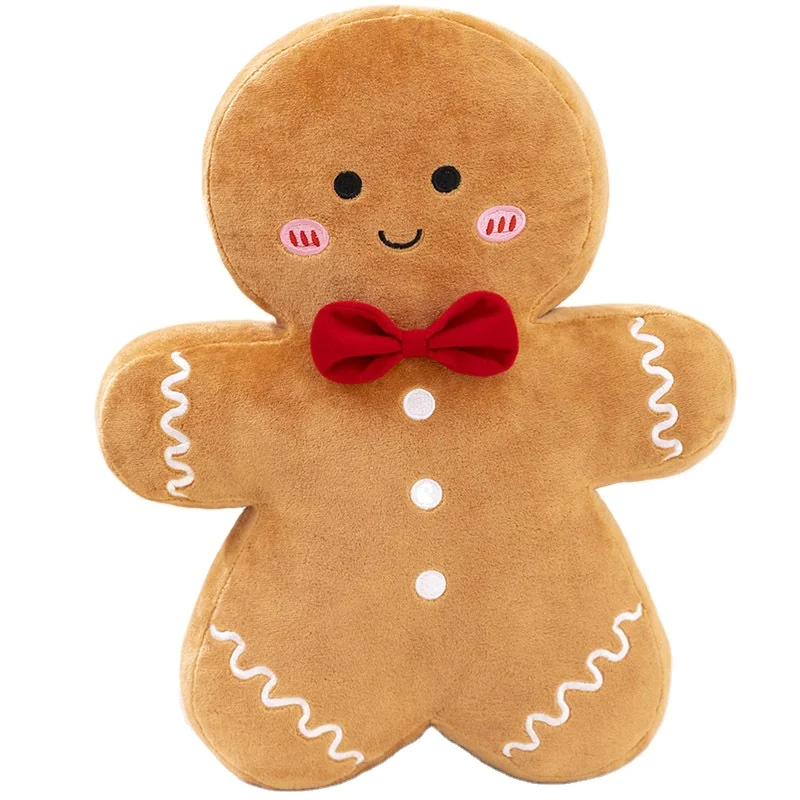 Christmas Santa Claus Stuffed Custom Plush Toys For Christmas Gingerbread Man