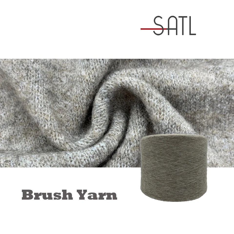 Оптовая продажа, 1/14 нм, 50% переработанный полиэстер, 43% акрил, 4% шерсть, 3% спандекс, смешанная пряжа с хорошей эластичностью