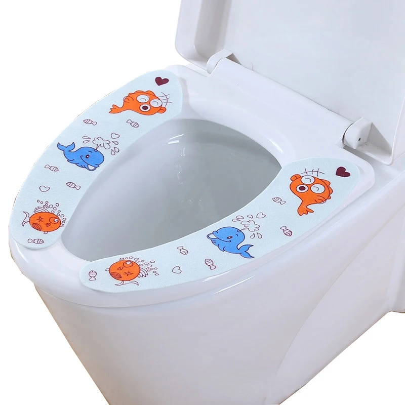 Toilet paste positioning flower household toilet waterproof universal cartoon toilet cushion cushion