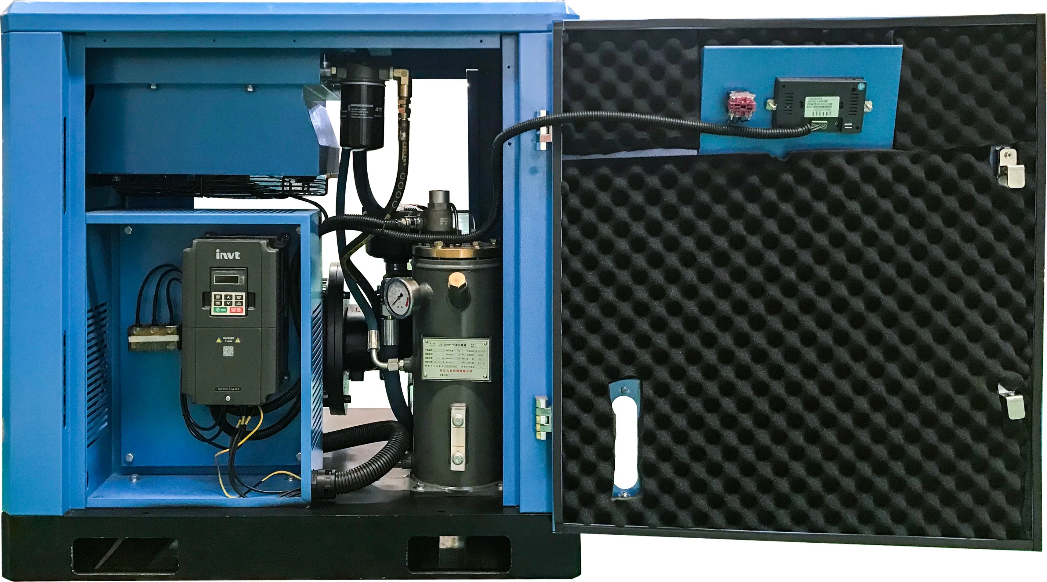 8-13bar high pressure screw air compressor 7.5kw 11kw 15kw screw air compressor