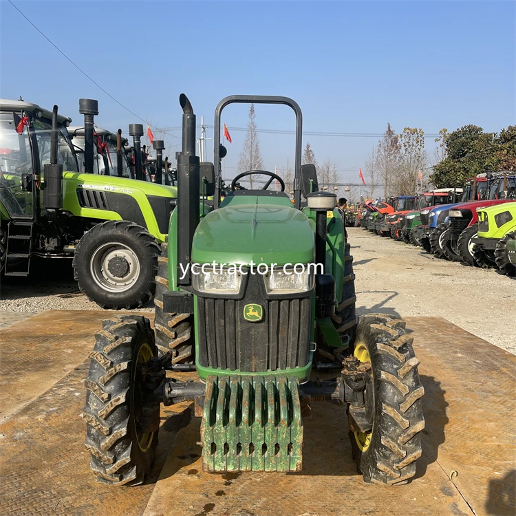 used tractor second hand 55 hp 4WD tractor 554 model front end loader John backhoe excavator