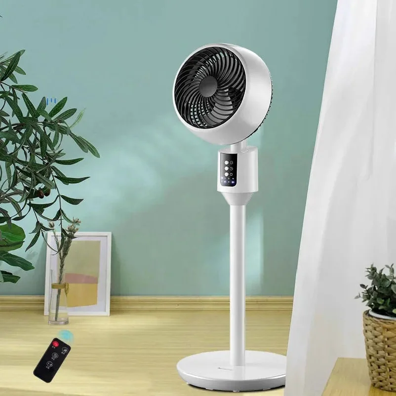 Circulating Fan Rotating  Air Vertical Electric Fan Household Remote Control Timing Floor Standing Fan