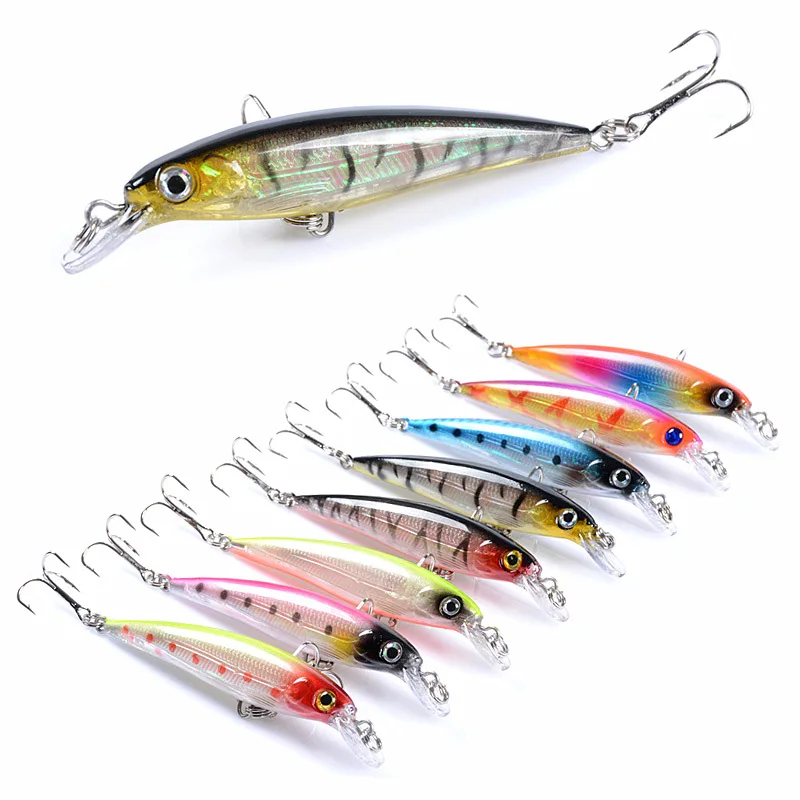 Jetshark 8colors 9cm/7.3g Long Casting Sinking Minnow Hard Fishing Lure floating minnow lure